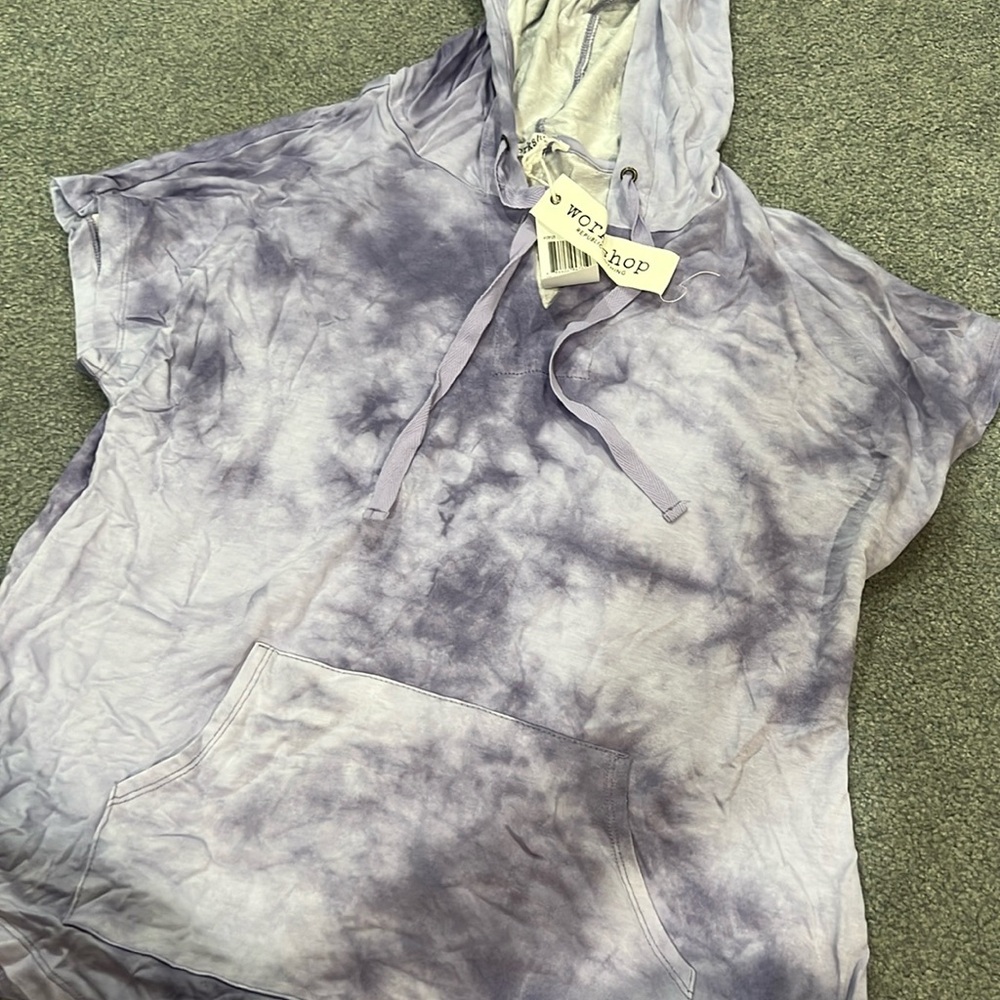Workshop Republic Clothing Purple Tie Die T-Shirt Hoodie